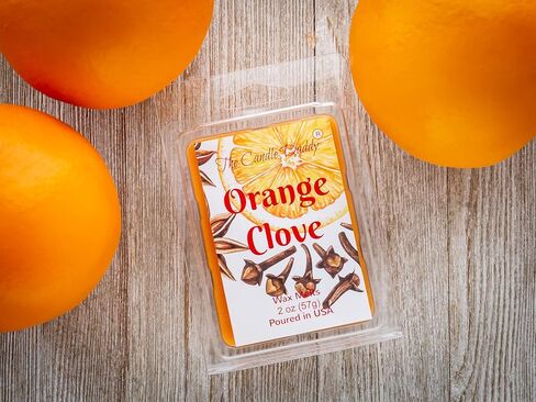 The Candle Daddy Orange Clove - Spicy Orange Citrus Scent - Maximum Scented Wax Cubes/Melts- 5 Packs -10 Ounces Total- 30 Cubes in Kuwait