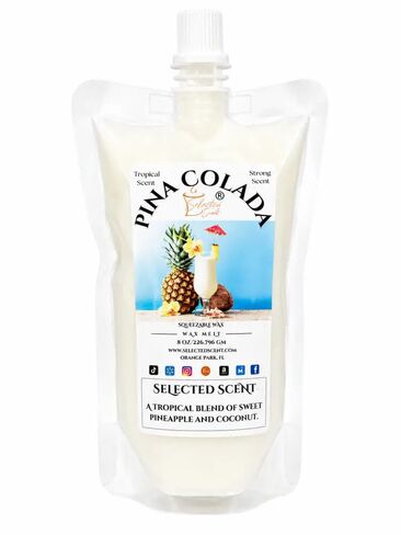 Pina Colada Squeezable Wax Melts Selected Scent-4 Ounces in Kuwait