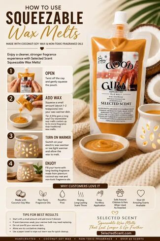 Pina Colada Squeezable Wax Melts Selected Scent-4 Ounces in Kuwait
