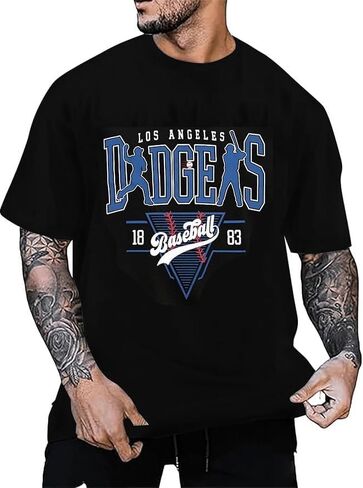Baseball Shirts for Men Game Day Baseball Fan T-Shirt Baseball Graphic Tee Casual Baseball Team Short Sleeve Tops in Saudi Arabia