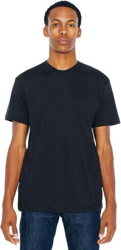 American Apparel Unisex Tri-Blend Crewneck Track Short Sleeve T-Shirt - USA Collection in Kuwait