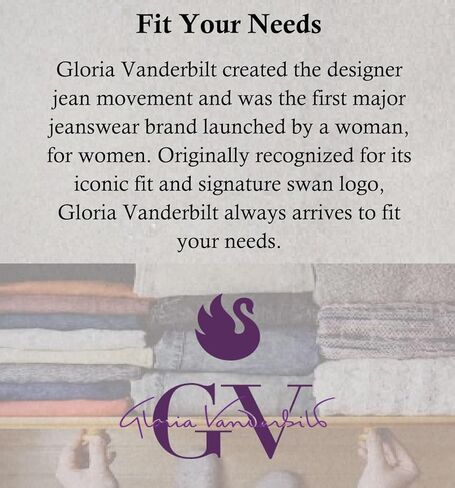 حذاء Amanda Original Bootcut النسائي من Gloria Vanderbilt ذو 5 جيوب مرتفع الارتفاع بالإضافة إلى ذلك in Kuwait