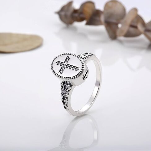 925 Sterling Silver Cross Cremation Ring for Ashes Memorial Urn Ring Christian Cross Memorial Jewelry Sympathy Remembrance Gift in Saudi Arabia