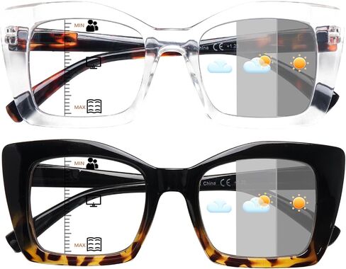 COJWIS Photochromic Progressive Reading Glasses for Women/Men in Saudi Arabia