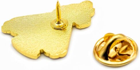 Catholic Town Divine Mercy Lapel Pin "Jesus I Trust in You" Small Gold Tone with Color (DMP-G) in Saudi Arabia