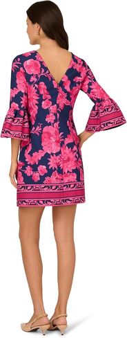 Adrianna Papell Bell Sleeve Short Dress in Kuwait