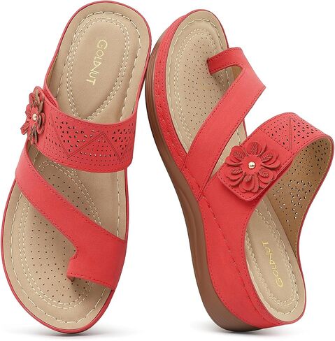 Womens Sandals Wedge 2026: Orthopedic Sandals All-Day Comfortable with Adjustable Dressy Summer Walking Shoes in Saudi Arabia