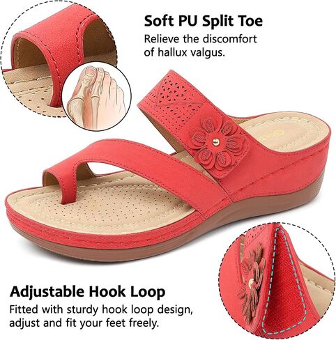 Womens Sandals Wedge 2026: Orthopedic Sandals All-Day Comfortable with Adjustable Dressy Summer Walking Shoes in Saudi Arabia