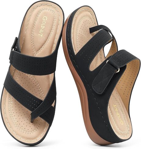 Womens Sandals Wedge 2026: Orthopedic Sandals All-Day Comfortable with Adjustable Dressy Summer Walking Shoes in Saudi Arabia