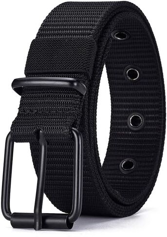 Tactical Belts Men's Outdoor Sport Simple Practical Weave Nylon Canvas Cowboy Pants Women Belt120cm in Kuwait