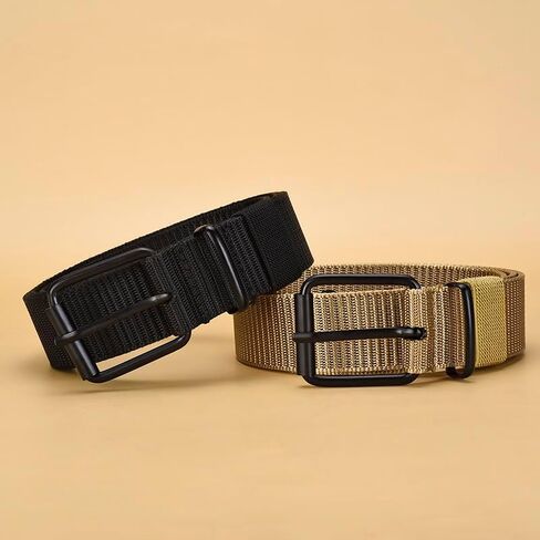 Tactical Belts Men's Outdoor Sport Simple Practical Weave Nylon Canvas Cowboy Pants Women Belt120cm in Kuwait