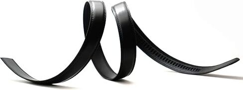 Mens Belt Ratchet Belt Replacement Strap 1 3/8", 2 PACK Leather Belt Strap for 40MM Slide Click Buckle ，Trim to Fit in Kuwait
