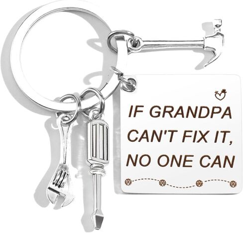 Birthday Father Day Gifts for Grandpa from Grandchildren,Personalized Father's Days Valentines Christmas Gift for Grandpa,Stocking Stuffers for Men,Keychain,Grandparents Day Gifts Ideas in Saudi Arabia