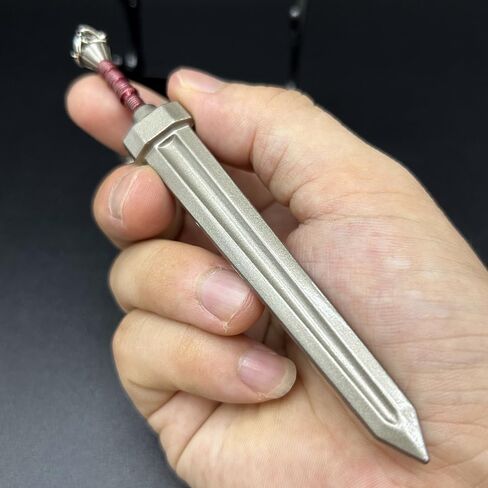 Metal Craft 5" Mini Swords Keychain with Display Stand, Blade Ornament Desk Decor Men Gift Gaming Collectible Merch in Saudi Arabia