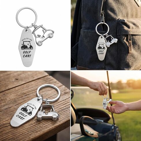 Golf Cart Keychain Keys to the Golf-Cart Retro Metal Carts Golf Keychain Accessories Mens Golfs Gifts Perfect Souvenir for Unisex Players and Fans in Saudi Arabia