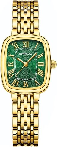 CRRJU Women Watches,Fashion Retro Dress Analog Quartz Waterproof Wristwatches,Simple Elegent Watches for Ladies in Saudi Arabia
