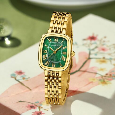 CRRJU Women Watches,Fashion Retro Dress Analog Quartz Waterproof Wristwatches,Simple Elegent Watches for Ladies in Saudi Arabia