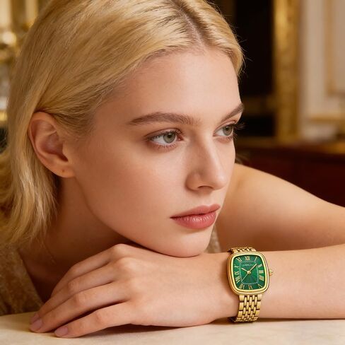 CRRJU Women Watches,Fashion Retro Dress Analog Quartz Waterproof Wristwatches,Simple Elegent Watches for Ladies in Saudi Arabia