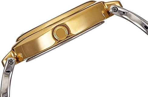 Titan Women's Diamond-Shaped Watch with Floral Motif Dial, Two-Tone Silver & Gold Strap, Elegant Minimalist Design for Weddings, Occasions & Gifting in Kuwait