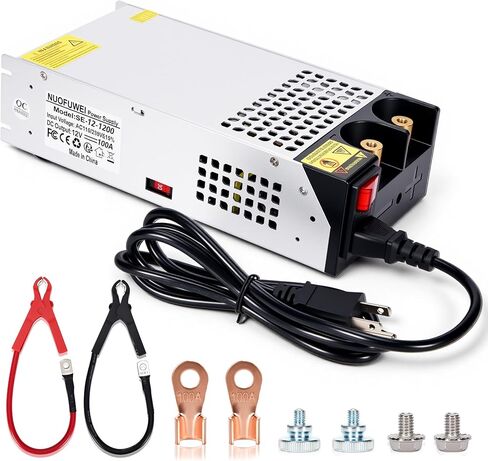 110V AC to 12V DC Converter 125A 1500W Power Supply, DC 12V Power Supply 1500wTransformer for Motor Pump CCTV Security Camera Car Stereo 3D Printer in Saudi Arabia