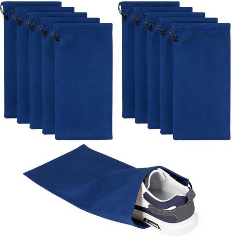 10 Pcs Single Shoe Bags for Travel,18"X9"shoe travel bag for Packing Dustproof Shoe Bag storage Sneaker Travel Bags Washable & Reusable dust bags for Boots Handbags Shoes & Toys (Beige) in Saudi Arabia