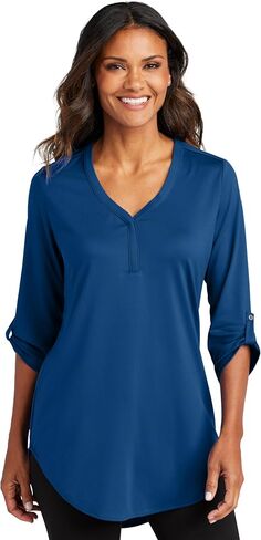Port Authority Women's City Stretch 3/4-Sleeve Tunic Shirt in Kuwait