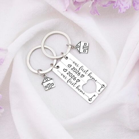 House Warming Gifts New Home Our First Home Keychain 2026 Housewarming Gifts New Home First Time Home Buyer Gifts For Couple Firends Family Keychain Apartment Gift For Homeowners in Saudi Arabia