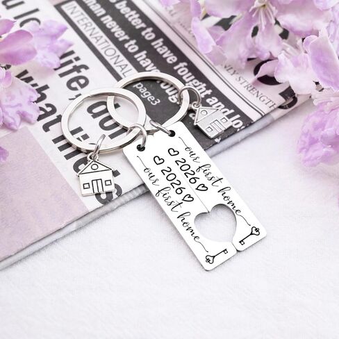 House Warming Gifts New Home Our First Home Keychain 2026 Housewarming Gifts New Home First Time Home Buyer Gifts For Couple Firends Family Keychain Apartment Gift For Homeowners in Saudi Arabia