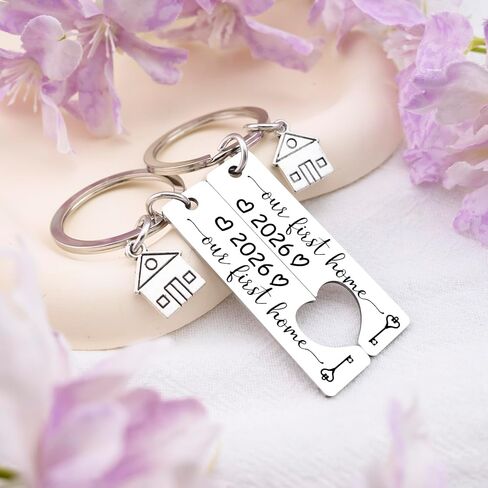 House Warming Gifts New Home Our First Home Keychain 2026 Housewarming Gifts New Home First Time Home Buyer Gifts For Couple Firends Family Keychain Apartment Gift For Homeowners in Saudi Arabia