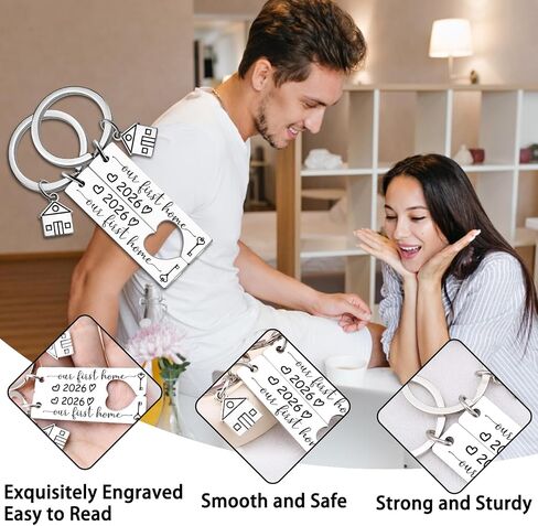 House Warming Gifts New Home Our First Home Keychain 2026 Housewarming Gifts New Home First Time Home Buyer Gifts For Couple Firends Family Keychain Apartment Gift For Homeowners in Saudi Arabia