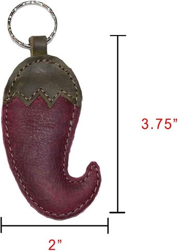 Hide & Drink, Hot Pepper Leather Keychain/Key Rings/Chili/Mexican Food/Taco/Spicy, Handmade :: Sangria in Kuwait