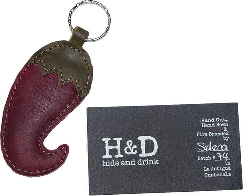 Hide & Drink, Hot Pepper Leather Keychain/Key Rings/Chili/Mexican Food/Taco/Spicy, Handmade :: Sangria in Kuwait