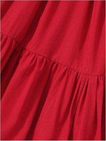OYOANGLE Girl's Sleeveless Ruffle Princess Dress Cute Bow Square Neck A Line Flowy Dress in Kuwait