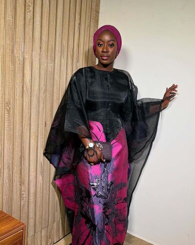 2pcs Set Middle East Brocade Dress With Soft Lining African Women Weeding Black Boubou Dashiki Party Mesh Gown Clothing in Saudi Arabia