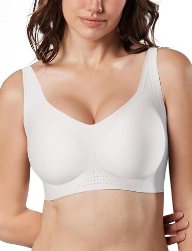 Tarbo Wireless Push Up Bra for Women, Seamless Full Coverage Jelly Support, No Underwire Soft T-Shirt Bra in Saudi Arabia
