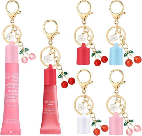 Lip Gloss Keychain Cap for Summer Fridays 0.5 Oz Lip Balm Cap Lipgloss Holder Key Chain Screw Top (No Lip Balm) in Kuwait
