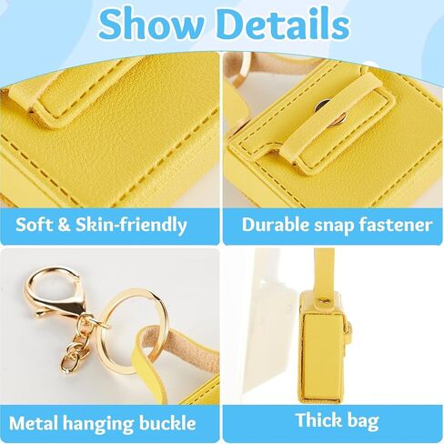 gisgfim 8pcs Mini Purse Backpack Keychain Coin Purse Keychain Mini tote Pendents PU Leather Lipstick Bag Card Holder Data Cable Organizer Fashion Bag Charms Accessories for Women Girls in Kuwait