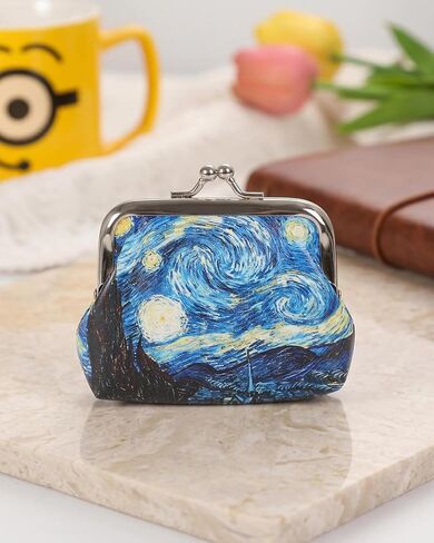 Women Wallet, Small Slim Thin Credit Card Wallet, PU Leather Bifold Cash Zipper Coin Pocket ID Window for Ladies Teen DJA1431-02 in Kuwait