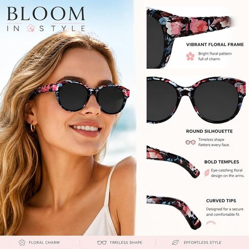 CZFDHP 2PCS Over Glasses Sunglasses for Women, Fit Over Glasses Sunglasses with Polarized Lenses, Oversize Printed Fit Over Sunglasses for Driving and Outdoor Activities in Saudi Arabia