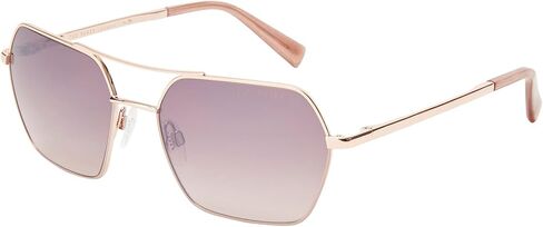 Ted Baker TWS254 Women's Geometric Aviator Designer Sunglasses, UV400 Protection, 56 mm Gradient Lenses in Kuwait