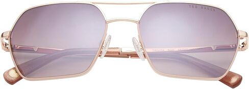 Ted Baker TWS254 Women's Geometric Aviator Designer Sunglasses, UV400 Protection, 56 mm Gradient Lenses in Kuwait