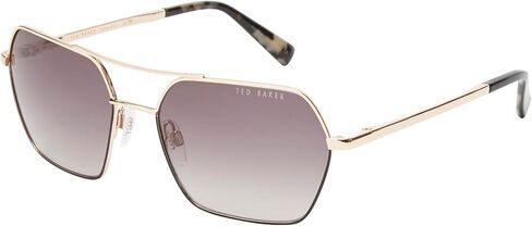 Ted Baker TWS254 Women's Geometric Aviator Designer Sunglasses, UV400 Protection, 56 mm Gradient Lenses in Kuwait