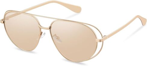 YDAOWKN Retro Oversized Aviator Sunglasses for Women Men Gold Metal Trendy Aviators Sun Glasses in Saudi Arabia