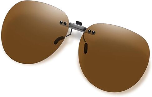 Clip On Sunglasses Polarized Unisex Anti-Glare Driving Glasses Non-Flip Up in Saudi Arabia