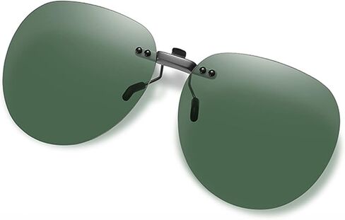 Clip On Sunglasses Polarized Unisex Anti-Glare Driving Glasses Non-Flip Up in Saudi Arabia