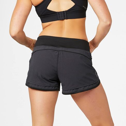 HYLETE Iris Running Short for Women with Pockets and Built-in Liner Black in Kuwait