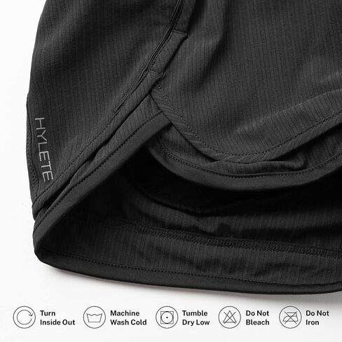HYLETE Iris Running Short for Women with Pockets and Built-in Liner Black in Kuwait