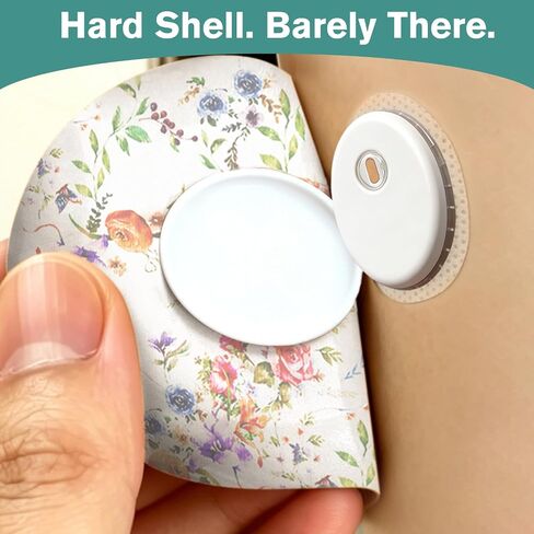 40 Pack Libre 3 Plus Sensor Covers Waterproof, with 2 Reusable Hard Caps | Breathable Adhesive Patches for Libre 3 & 3 Plus, Easy-Peel Tab Patch, Hypoallergenic & Latex-Free, 15-Day Protection in Saudi Arabia
