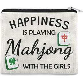 Mahjong Coin Purse for Women Mahjong Lover Gift Friend Sister Bestie Birthday Gifts Game Players Coin Pouch Game Lover Player Christmas Valentines Day Gift Zipper Change Pouch in Saudi Arabia