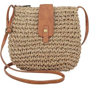 Small Summer Beach Bags Straw Beach Bag Woven Purse Cute Womens Small Handbag Shoulder Purse Straw Clutch Purses in Saudi Arabia